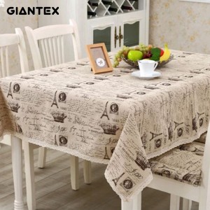 GIANTEX patrón corona decorativa de tela de algodón de lino mantel de encaje cubierta de tabla para la decoración de la cocina casera U1233 ali-61507807